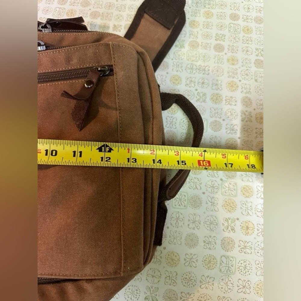 One Strap Brown Backpack - image 7